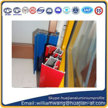 powder coated aluminium profile for windows frame, anodized windows frame, wood grain aluminium profile for windows